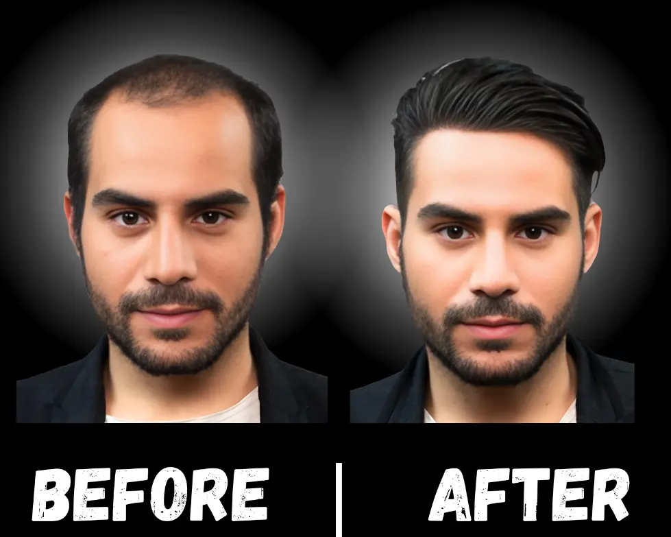 Before and After Hair Patch Men